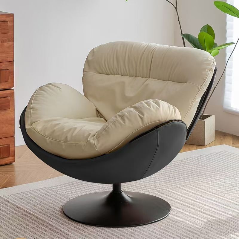 Rotate eggshell sofa chair light luxury single sofa casual balcony lazy italian normcore living room snail