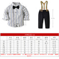 British gentleman's two-piece suit: spring/autumn cotton pique striped outfit for baby/toddler boys - perfect for birthdays!
