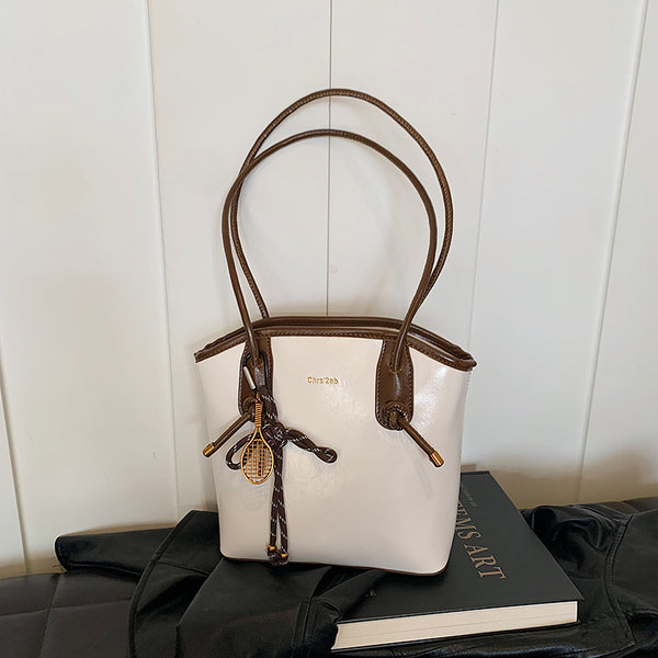 Premium sense retro large-capacity bag women's 2025 new autumn and winter commuter shoulder bag portable tote bag
