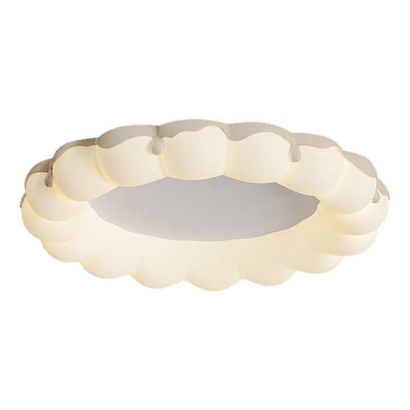 Cream Wind Creative Bubble Circle Master Bedroom Ceiling Light Simple Full Spectrum Eye Protection Book Room Lighting 2025 New
