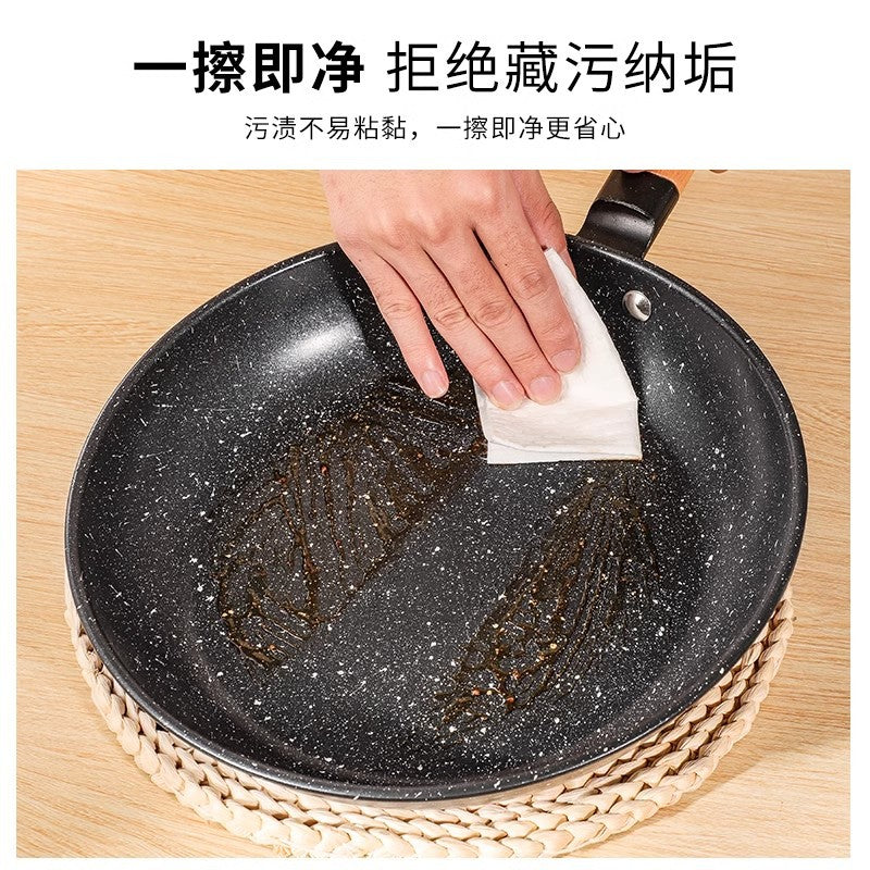 new arrival korean style medical stone non-stick frying pan for home stove neutral stone color omelette steak frying pan flats pan