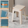 Plastic stool storage for homethickened living room dining stool adult strong non-slip square stool casual durable modern bench