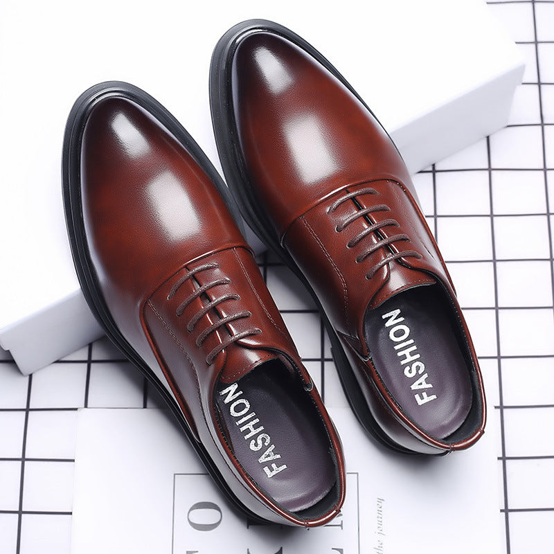 Multiple styles of leather shoes for men: casual, plus size, business formal, pointed toe lace-up wedding shoes - dropshipping available