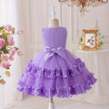 New arrival cross-border kids performance dress lace princess skirt festival tutu skirt gauze skirt first birthday dress performance costume