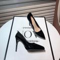 Wo huizhou women's patent leather platform pumps - european & american style, lightweight luxury, versatile stiletto heels, comfortable for everyday wear