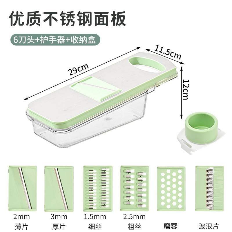 Kitchen for home potato shredding and cucumber handy gadget stainless steel grater multifunctional vegetable cutter slicer shredder