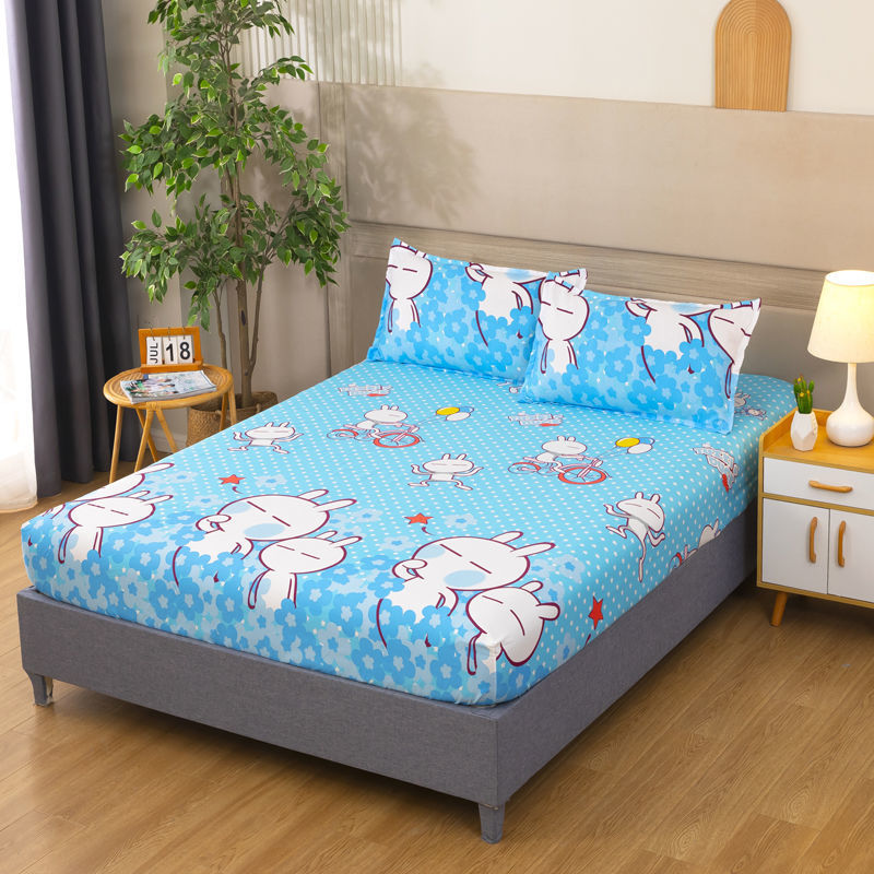 Printing fitted sheet bed cover simmons protective dust cover all-inclusive elastic bed cover that won't pill or shrink