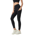 No awkward line yoga pants women's high waist abdominal control running fitness pants hip lifting naked sports nine-point pants d25037