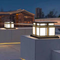 Outdoor wall light waterproof pillar lamp villa gate pillar light courtyard gate light door pillar light solar pillar head light