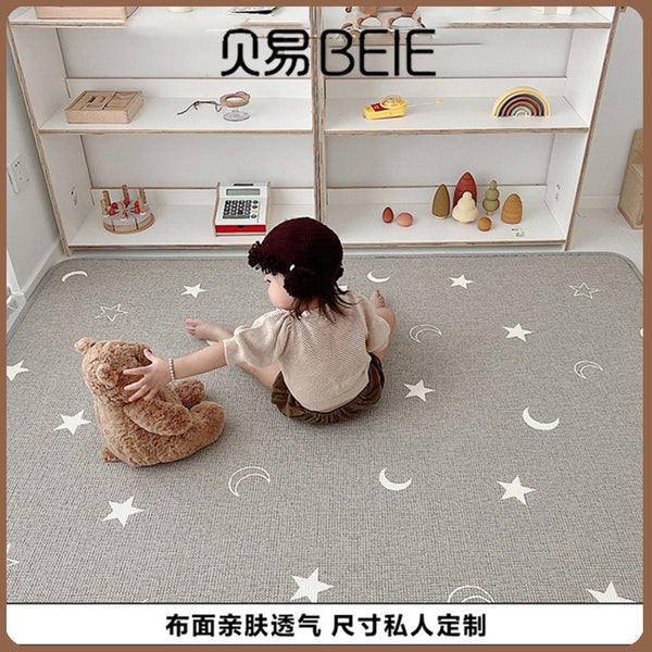 Beiyi children's crawling mat cloth surface infant home game floor mat 2cm thickened odorless xpe baby crawling mat