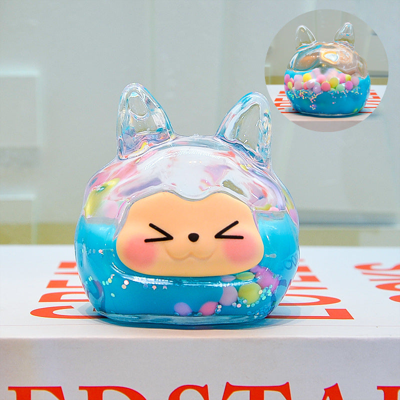 oversized three-dimensional quicksand KIKI shopping mall blind box figure desktop ornament car pendant DIY jewelry accessories