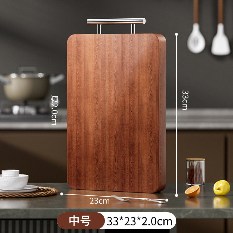 Wenge wood cutting board solid wood for home restaurant kitchen anti-mildew and antibacterial double-sided solid wood cutting board chopping board abrasion resistant