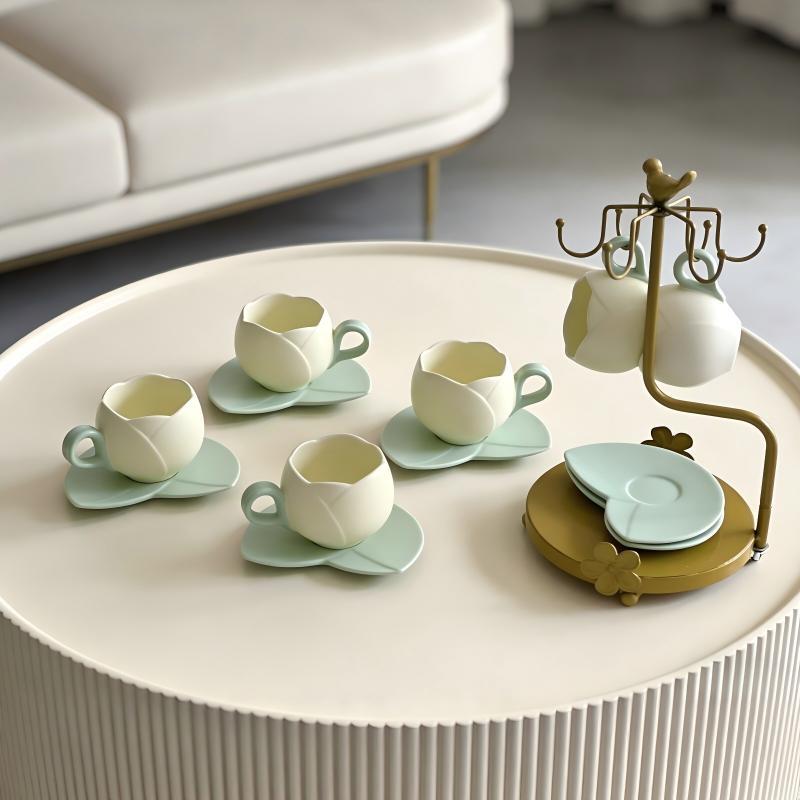 For homemetal cup holder living room iron hanging rack suit creative retro ornament european style coffee cup hanging storage rack