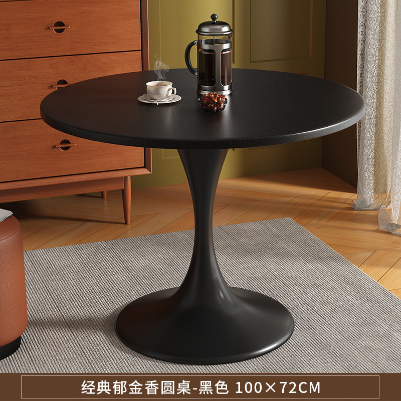 Coffee table, living room, for home, small apartment, side table, coffee table, negotiation table, round dining table, tulip balcony, small round table