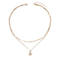 Wholesale niche necklaces: european and american cross-border jewelry for women - trendy layered sunflower & eight-pointed star clavicle chains