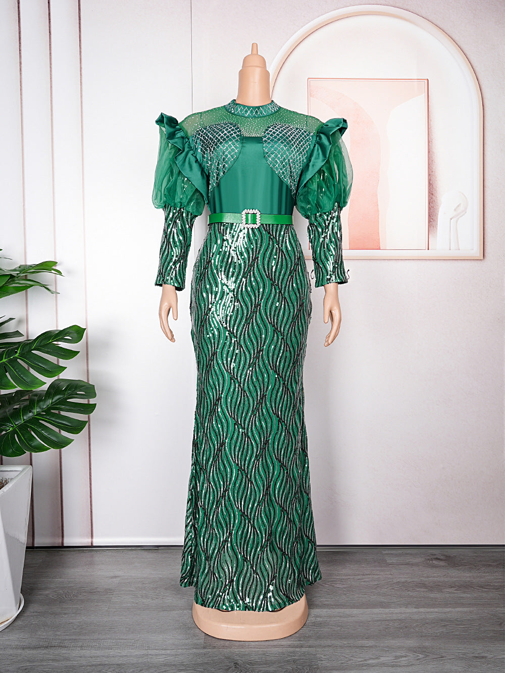 Tiktok african women's clothing  new christmas party dress cross-border e-commerce  hot-selling dress