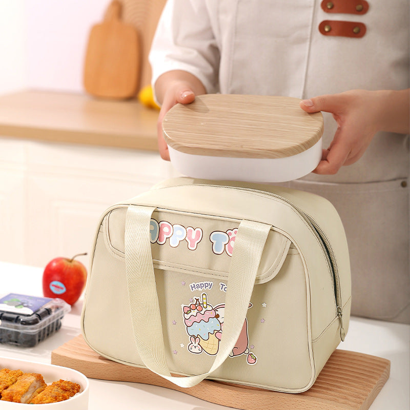 Beilian cartoon bento bag picnic camping thickened thermal insulation bag wholesale student office workers cute lunch lunch box bag