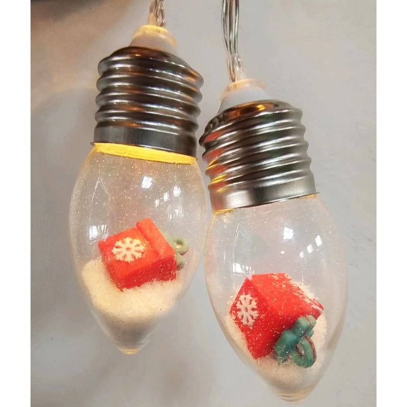 New wholesale LED bulb light Christmas chandelier light string Christmas tree wall hanging light gift living room decoration box light