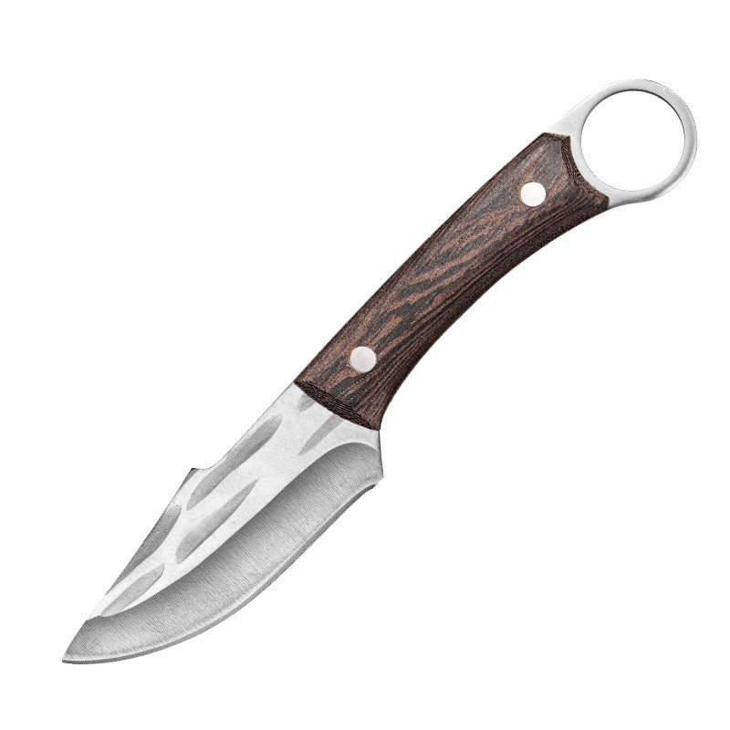 Camping style knife, mongolian handle meat knife, multi-purpose pocket knife, hand-pulled meat, meat cutting, meat deboning knife, multi-functional knife set