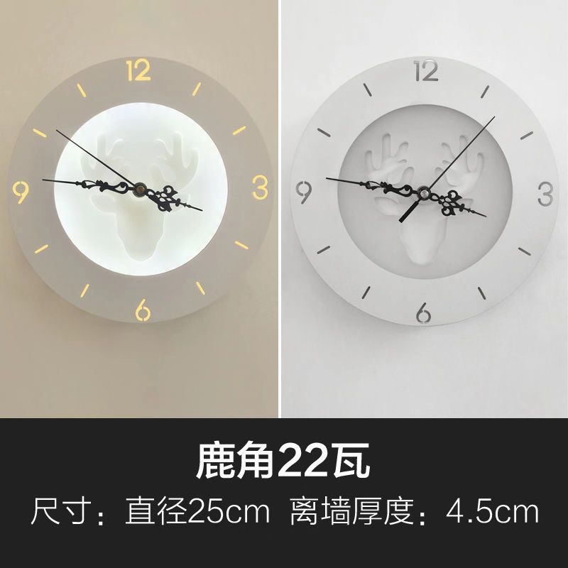Scandinaviancasualfashion creative led wall clock wall lamp living room study bedroom lamp living room lamp decorative lighting fixtures