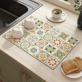 american diatom mud table mat for home insulation mat countertop absorbent mat kitchen drain mat bowl and plate water control mat
