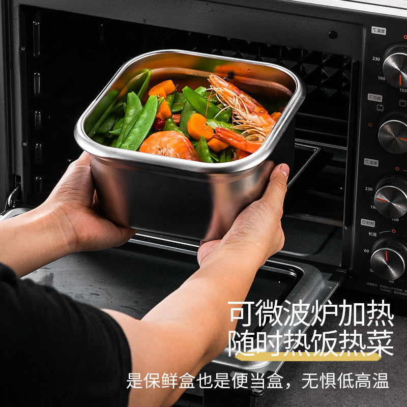 Bento box,  special supply of 316 stainless steel fresh-keeping box, fresh-locked sealed box, refrigerated raw pickling box, fuse box