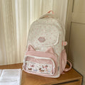 Summer cartoon print cat lightweight tote bag 2025 new fashionable and cute backpack for elementary school students