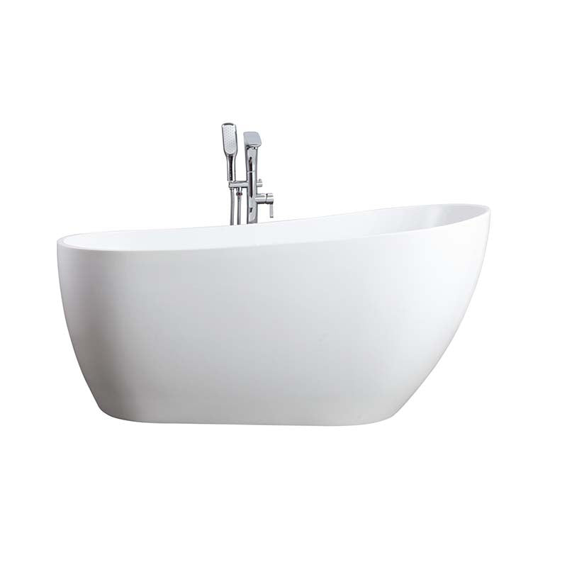Sannora bathroom size apartment hotel acrylic boat-shaped thin edge adult independent bathtub 1.5-1 meters