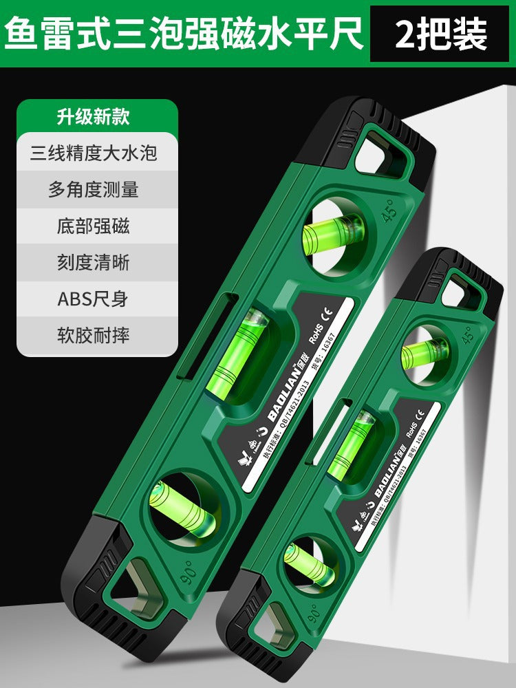 Magnetic torpedo level 230mm mini level miniature measuring woodworking balance ruler
