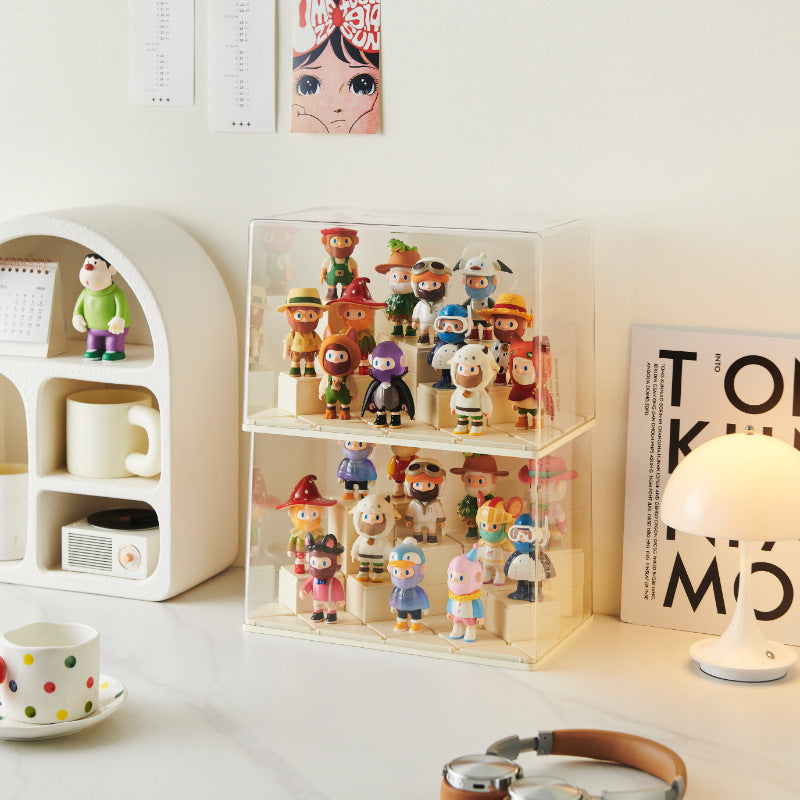 Blind box storage display stand Tide play animation new figure display box Children's Lego ornament Transparent dust-proof display