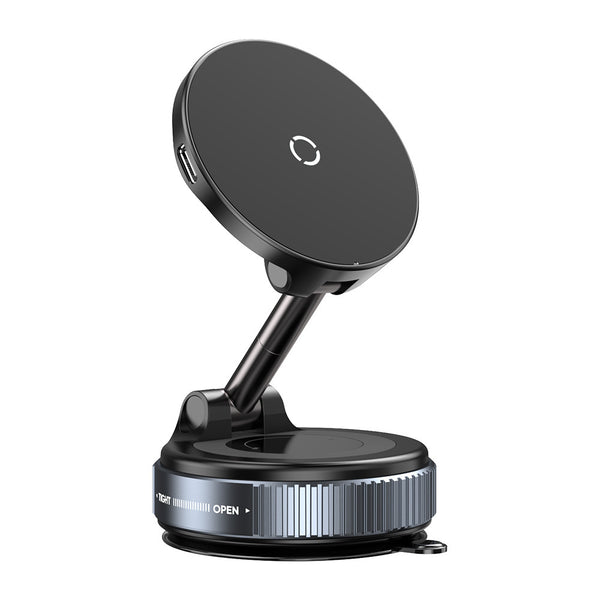 New wireless charging car bracket multifunctional vacuum magnetic mobile phone bracket suction panel instrument panel bracket lazy wall