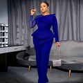 Am220928 designer patchwork beading jumpsuit slimming look banquet dress outfits for women