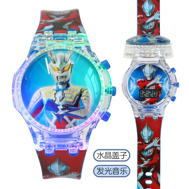 Educational toy unicorn kids watch - musical, light-up, rotating electronic watch for boys and girls, ages 3-9