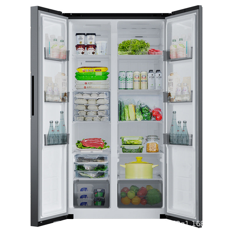 Royalstar refrigerator 610l for home large capacity double door energy efficiency air cooling frost-free double frequency new double door