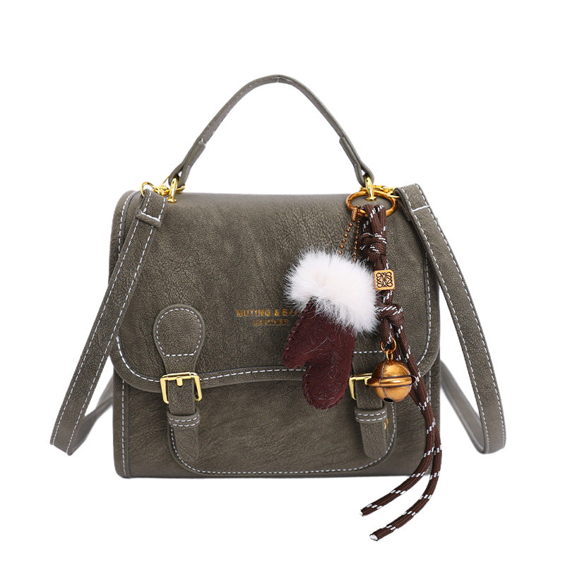Vintage preppy backpack for women - 2025 new trendy versatile shoulder bag - student schoolbag, commuter bag, and casual bag