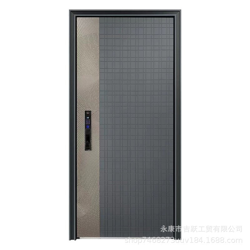 Cast aluminum door, class a security door, for home security entrance door, house door, project double door, heightened single door