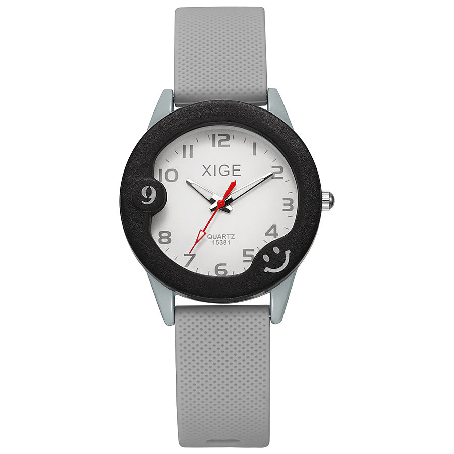 Kids' waterproof quartz watch - candy color minimalist silicone sports gift watch - toy watch - waterproof children's watch