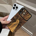 Gilded madonna phone case for iphone 17 pro max, apple 16, unique leather skin protective cover for iphone 13