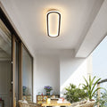 Led linear corridor aisle light - modern minimalist nordic style - ceiling mounted for stairways, balconies, entryways, and closets