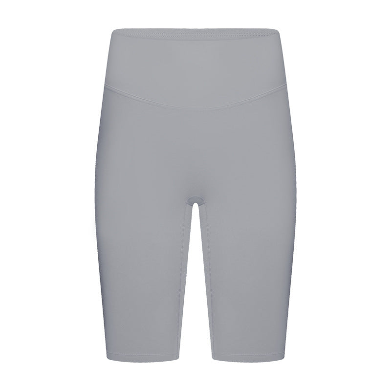 Evrlue seamless anti-roll tummy control butt lifting yoga leggings - stretchy, skin-friendly, women's active 5-inch shorts dk388