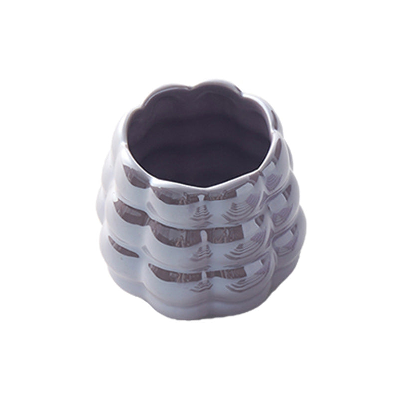 Influencer-approved creamy fruit fork set: electroplated, luxe storage jar, high-value coffee table decor, fruit picks