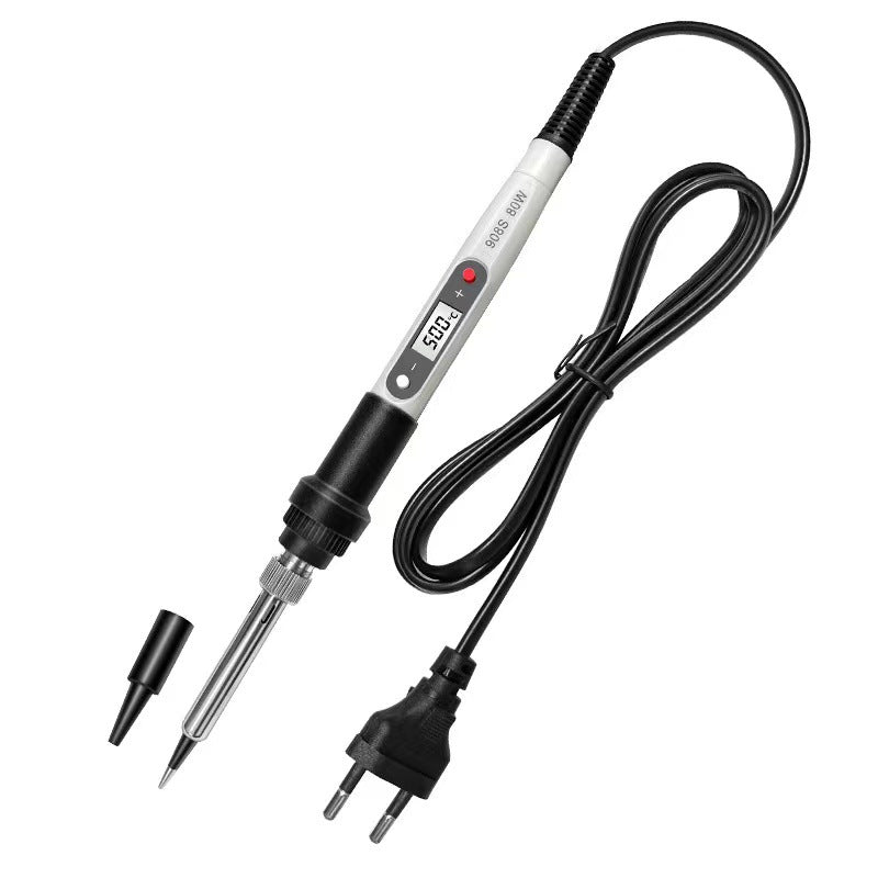 80W internal thermal digital display electric soldering iron adjustable temperature 908S multimeter combination set maintenance tool electric welding pen soldering iron