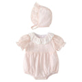 Newborn baby summer clothes - lightweight & adorable: baby girl romper, summer princess style, perfect for first birthday & 100-day celebration - bodysuit set