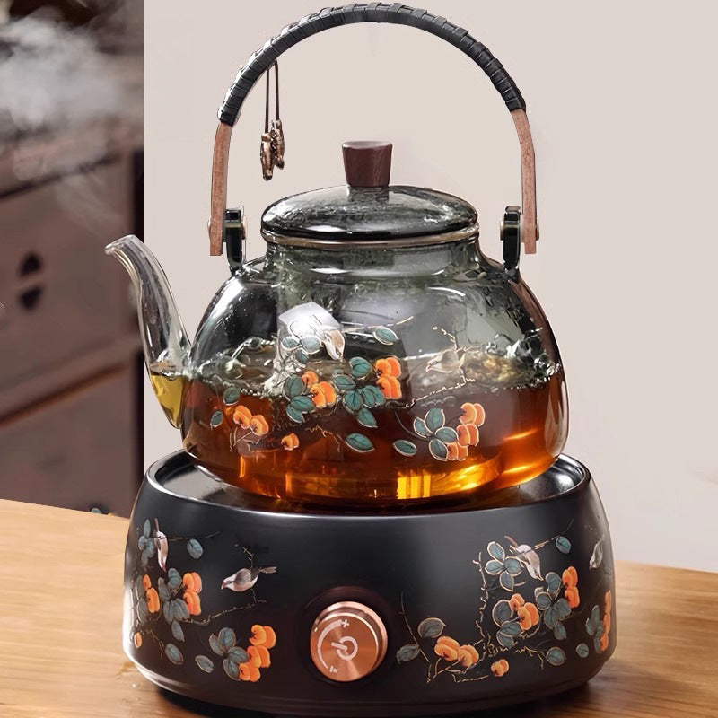 Glass teapot electric ceramic stove suitfor home health pot water kettle stove tea maker stew all-in-one tea stove gift
