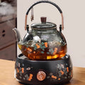 Glass teapot electric ceramic stove suitfor home health pot water kettle stove tea maker stew all-in-one tea stove gift