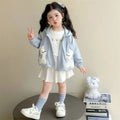 Girls' outerwear: new spring/autumn  collection - stylish cartoon hooded tops for kids and babies - autumn clothing for back to school