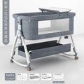 Baby crib - portable, foldable, multi-functional bassinet - newborn & toddler convertible bed