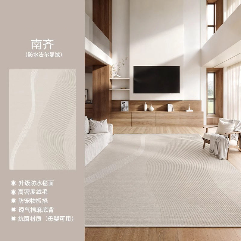 Distributed living room carpet classy new italian style no-wash wipeable waterproof full bedside bedroom stain-resistant carpet mat