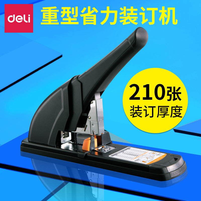 Deli 0385 Heavy Duty Stapler Binding 210 Pages Thickened Stapler Labor-saving Thick Layer Large Binding Machine