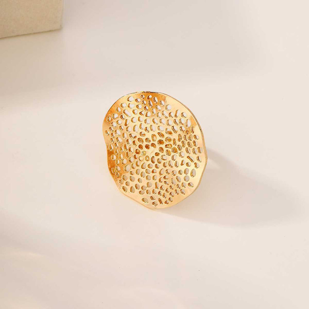 Wholesale statement rings: new cross-border e-commerce jewelry - unique irregular zinc alloy women's flower rings